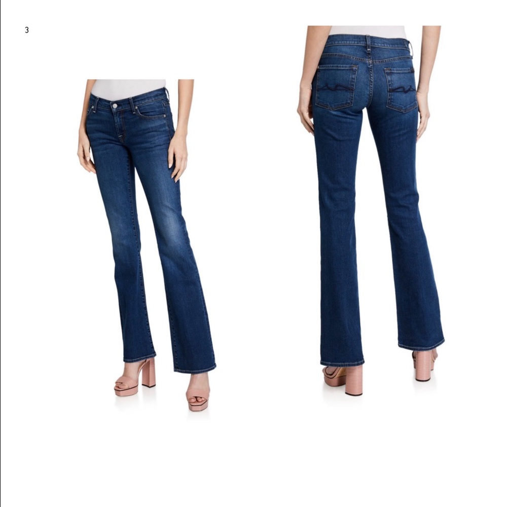 7 For All Mankind Mid Rise Bootcut Women’s Blue Jeans Size 29